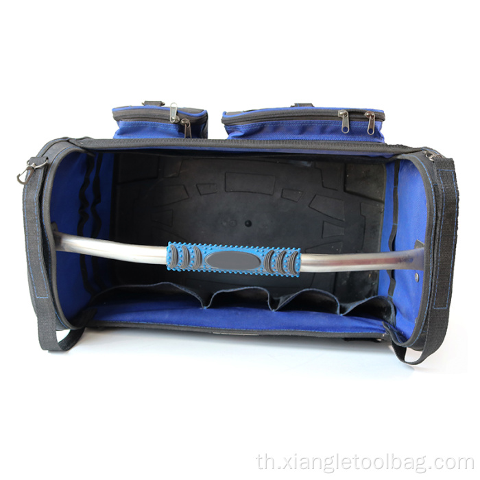 PVC Base Tote Tool Bag พร้อมที่จับเหล็ก